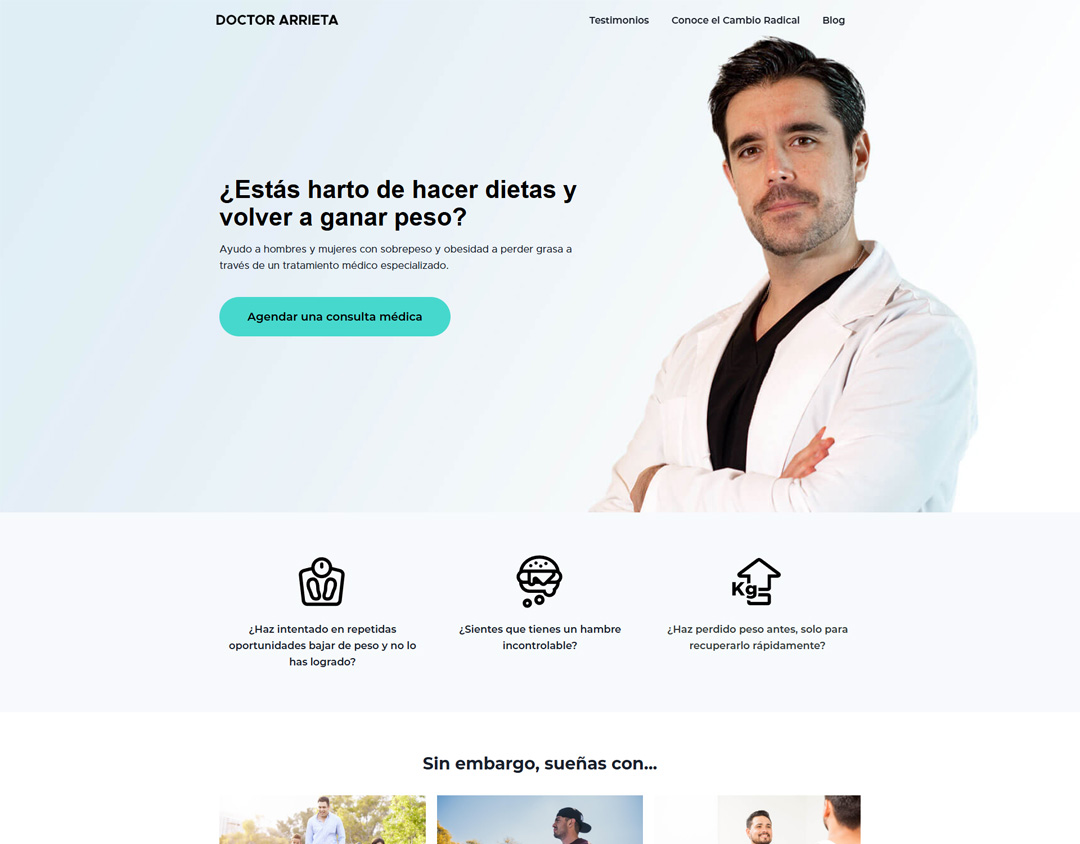 Sitio Web Doctor Arrieta